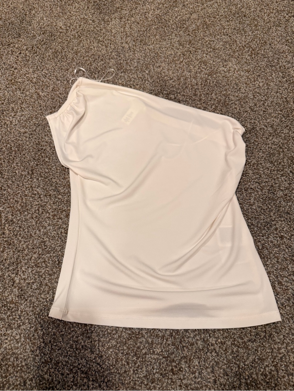 Women’s One-Shoulder Tank Top in white H&M